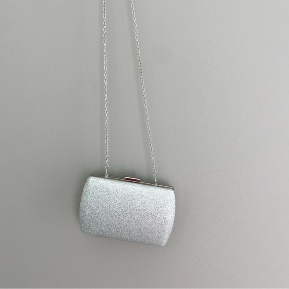 Charming Charlie, glittery silver bag - Picture 2 of 7